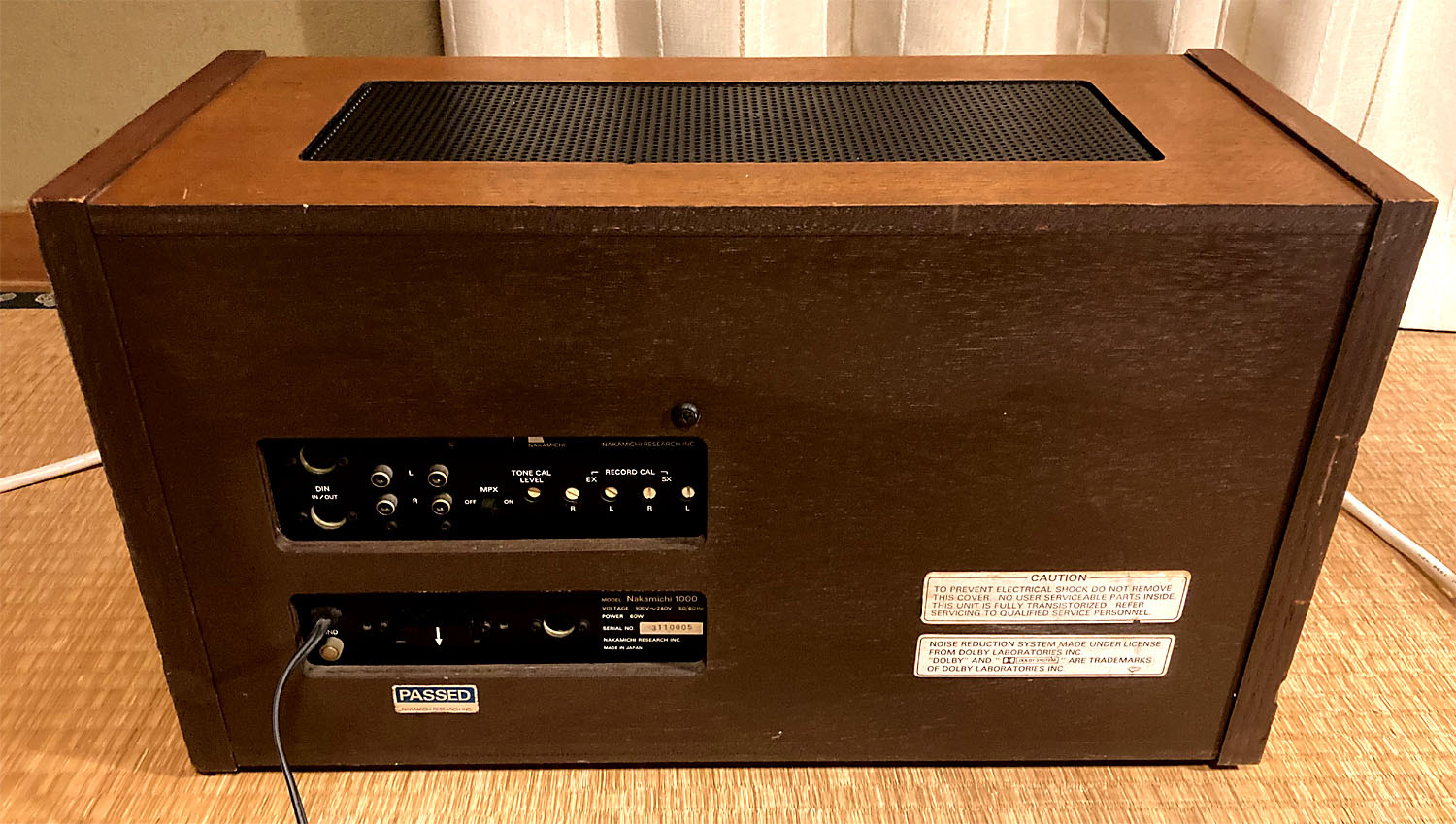 Nakamichi 1000 レストア（１）: Nakamichi Home Audio Owners Club(unofficial)